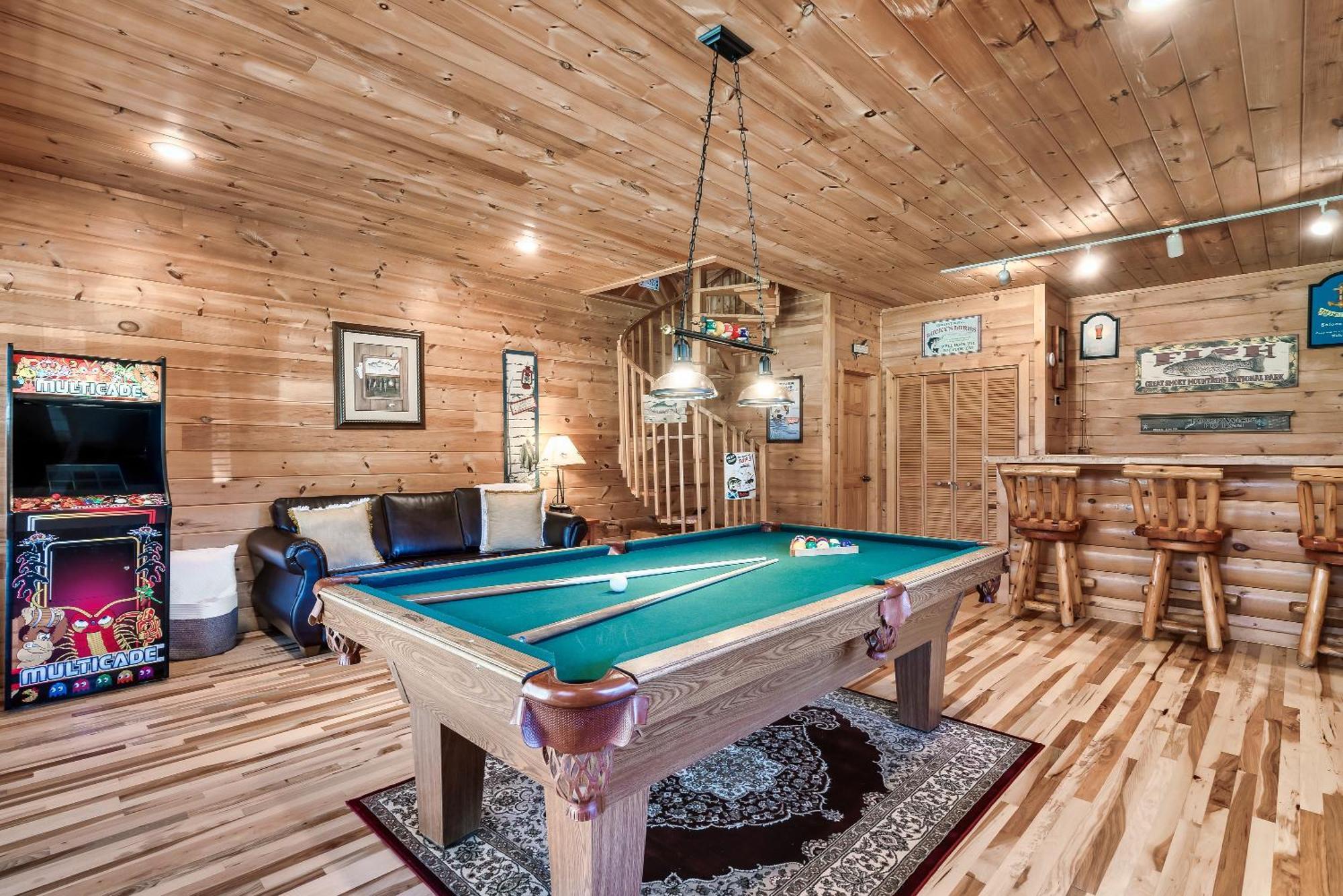 Вилла Spectacular Mtns Views With Private Hot Tub With Pool Table And Private Pond Севьервилл Экстерьер фото